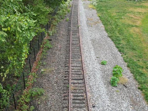 田边铁路的高角镜头 田边铁路的高角镜头 — 图库照片