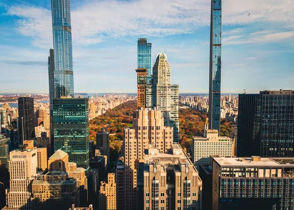 ニューヨークのスカイラインと中央公園の美しい景色 — ストック写真