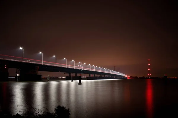 Long Exposure Sea Bridge — Stock Photo, Image
