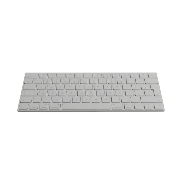 Computer Keyboard Isolated White Background — Stock Photo, Image