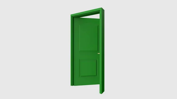 Изолированная Трехмерная Иллюстрация Дверей — стоковое фото