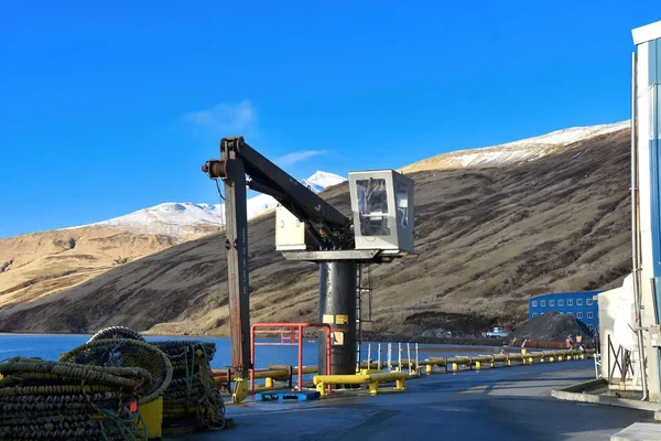 ベーリング海 アラスカの産業機械 — ストック写真