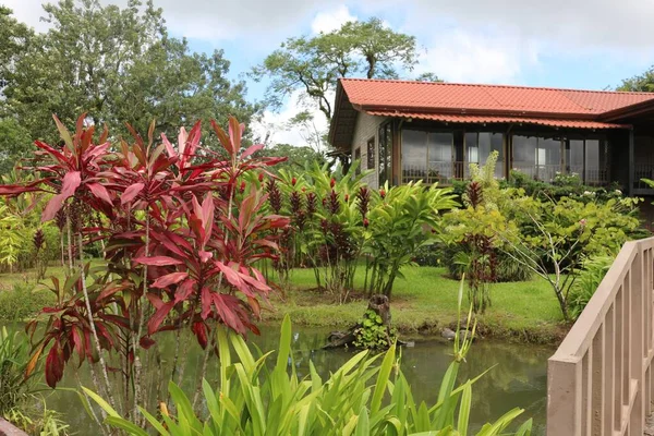 stock image A lovely house with a beautiful garden in Costa Rica