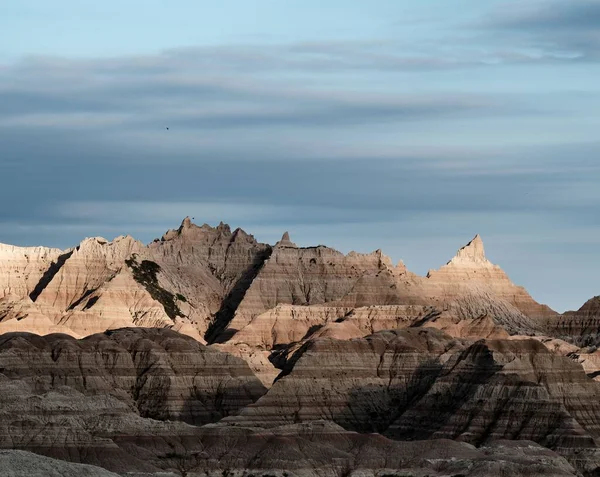 Ein Malerischer Blick Auf Riesige Felsformationen Einem Canyon Park Bewölkten — Stockfoto