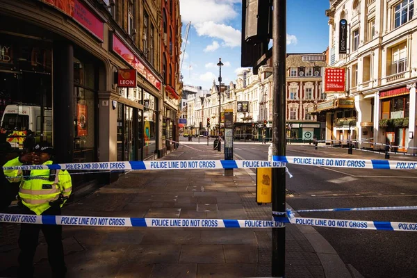 Una Escena Del Crimen Cerca Leicester Square —  Fotos de Stock