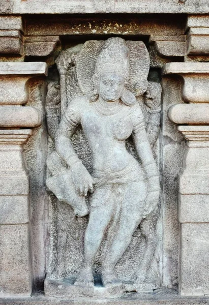 Een Standbeeld Khajuraho Tempel — Stockfoto