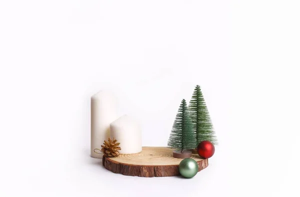 크리스마스 양초가 디자인 — 스톡 사진