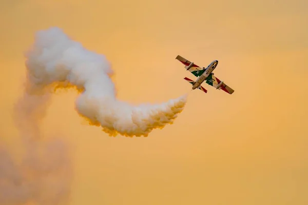 Italian Airforce Aerobatic Team Riat Airshow Фейрфорді Велика Британія — стокове фото