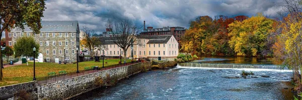Die Historische Schiefermühle Pawtucket Rhode Island — Stockfoto