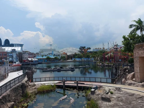 Γραφική Φωτογραφία Των Universal Studios Στο Vivo City Της Σιγκαπούρης — Φωτογραφία Αρχείου