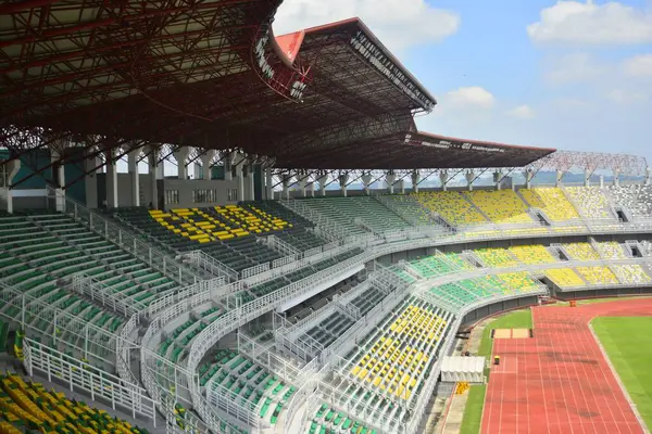 Assento Estádio Futebol Vazio — Fotografia de Stock