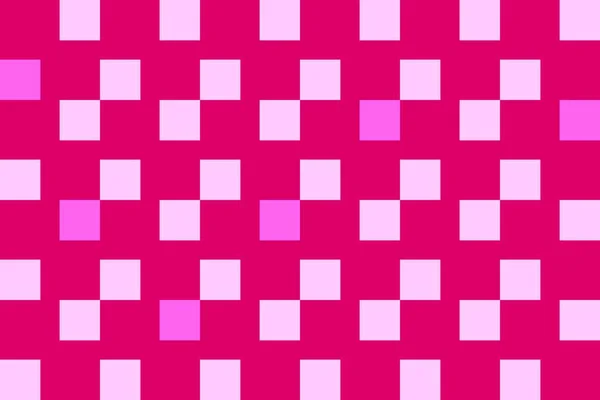 Jasná Ilustrace Růžových Kvadratů Fuchsiovém Pozadí — Stock fotografie