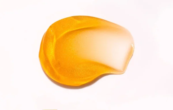 Gold Skincare Texture White Background — Stock Photo, Image