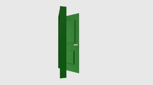 Ізольовані Двері Ілюстрація Рендеринг — стокове фото