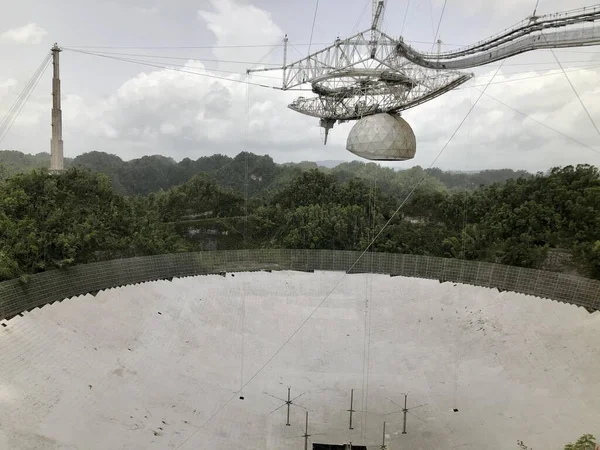 Observatorio Arecibo Puerto Rico Rodeado Bosque Verde — Foto de Stock