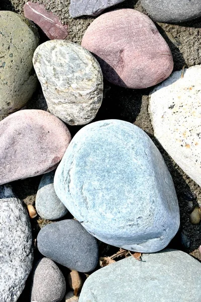Vertical Closeup Shot Colorful Pebbles — Stock Photo, Image