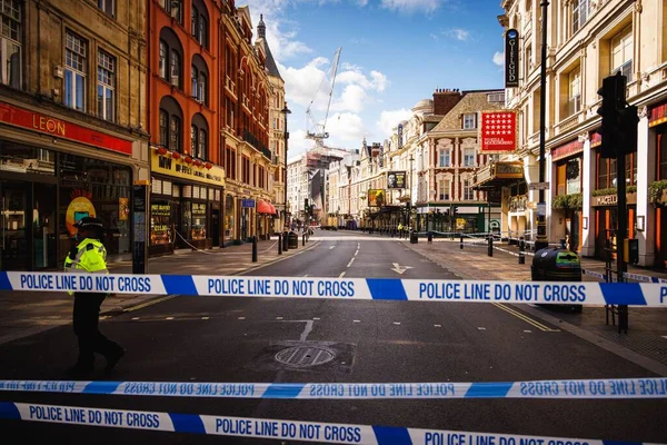 Leicester Meydanı Yakınlarında Bir Suç Mahalli — Stok fotoğraf