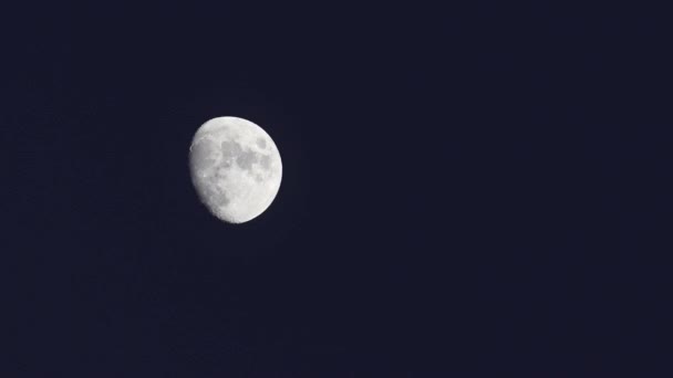 Ujęcie Upływu Czasu Nocnego Ruchu Księżyca — Wideo stockowe