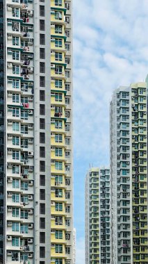 Yüksek yoğunluklu konut binalarının dikey görüntüsü