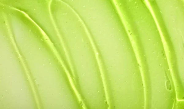 Primo Piano Una Texture Gel Verde Aloe — Foto Stock