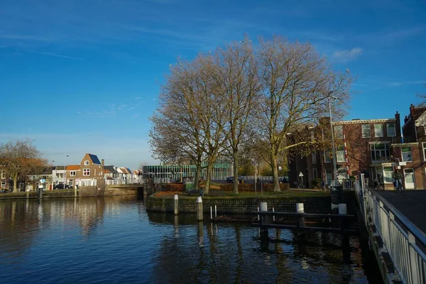 Rotterdam Hauptkanal Mit Park Für Die Einwohner — Stockfoto