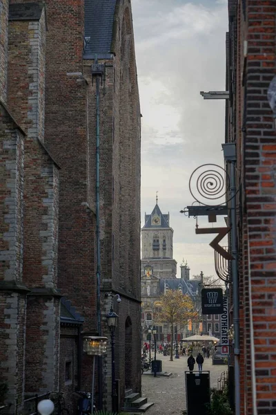 City Center Delft Netherlands Old Church Other Buildings — Stock Photo, Image
