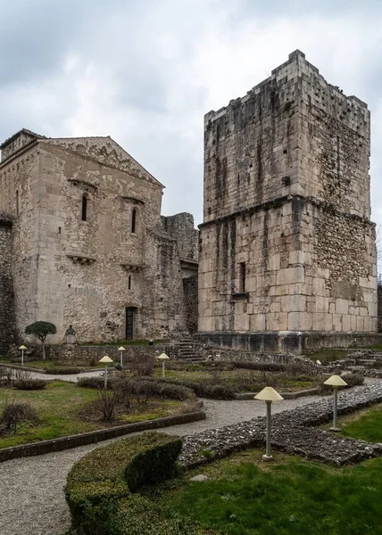 Die Ruinen Der Mittelalterlichen Abtei Abbazia Del Goleto Sant Angelo — Stockfoto