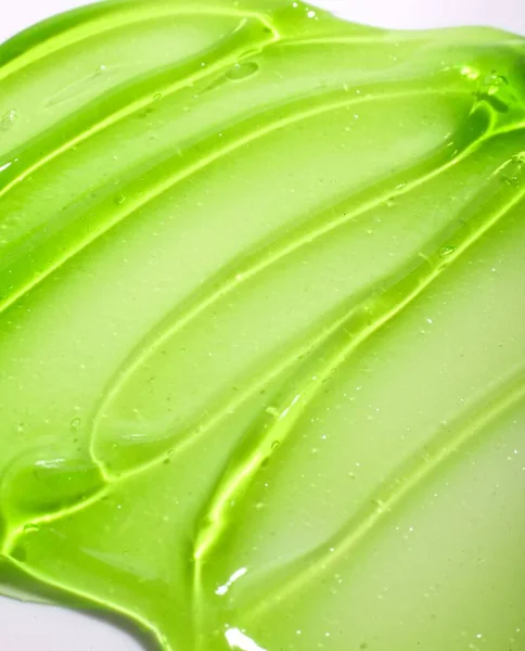 Closeup Shot Green Gel Texture Aloe — Stock Photo, Image