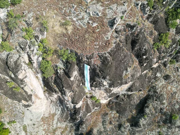 Bird Eye View Rough Rocky Cliffs — Stock Photo, Image