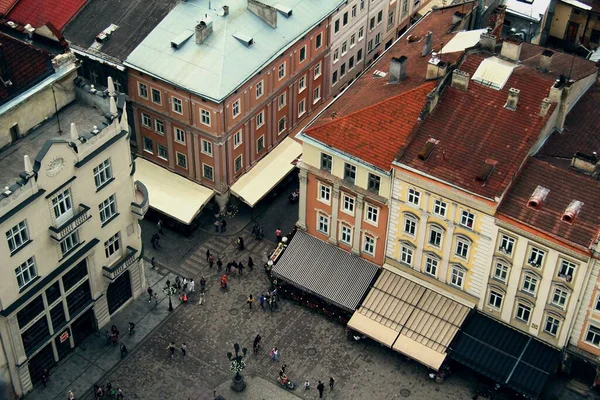 Аэроснимок Центра Львова Украина — стоковое фото
