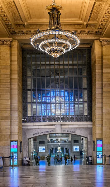 Een Verticaal Schot Van Grand Central Station New York City — Stockfoto
