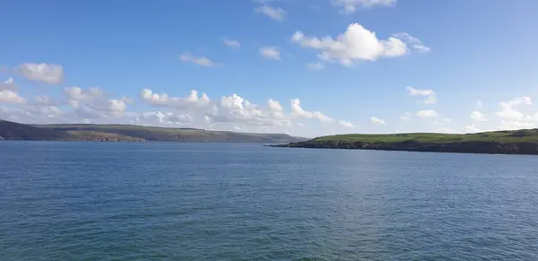 Panoramabild Över Havet Molnen Skottland Storbritannien — Stockfoto