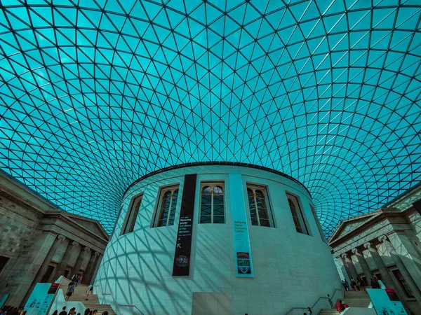 Moderní Interiér Britského Muzea Londýně — Stock fotografie