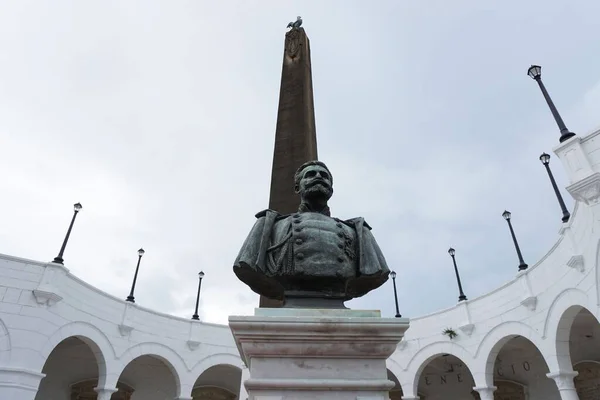 Низкий Угол Обзора Статуи Площади Франции Панаме — стоковое фото