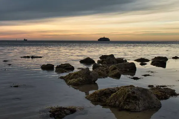 Wight Adası Nda Bir Manzara Dover — Stok fotoğraf