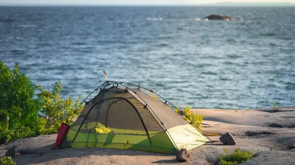 Camping Island Georgian Bay — Stock Photo, Image