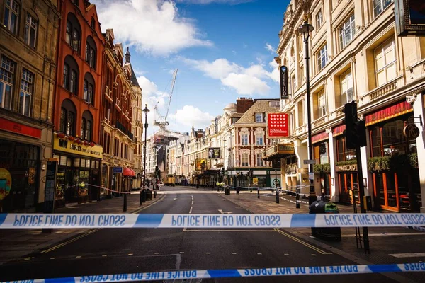 Una Scena Del Crimine Vicino Leicester Square — Foto Stock