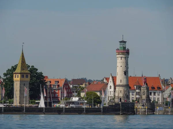 Miasto Lindau Nad Jeziorem Bodeńskim — Zdjęcie stockowe
