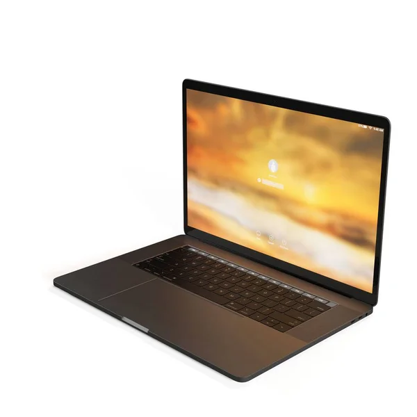 Illustration Laptop Isolated White Background — Stock Photo, Image