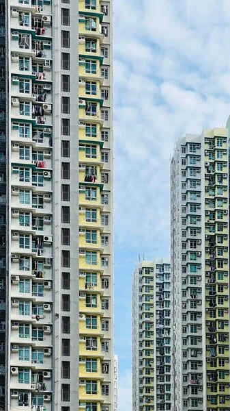 Vertical Shot High Density Residential Buildings Stock Picture