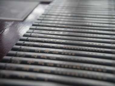 Hengdian stüdyosunda ayrıntılı bir poz. Hengdian, Çin