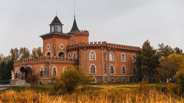 Harbin, Çin 'deki Volga Malikanesi' nin güzel bir görüntüsü.