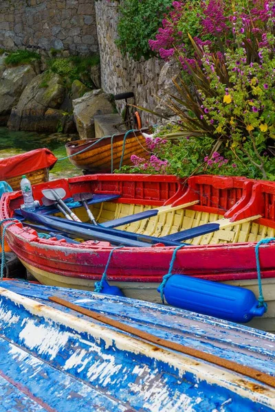 Schichten Von Booten Farbe Dalkey Irland — Stockfoto
