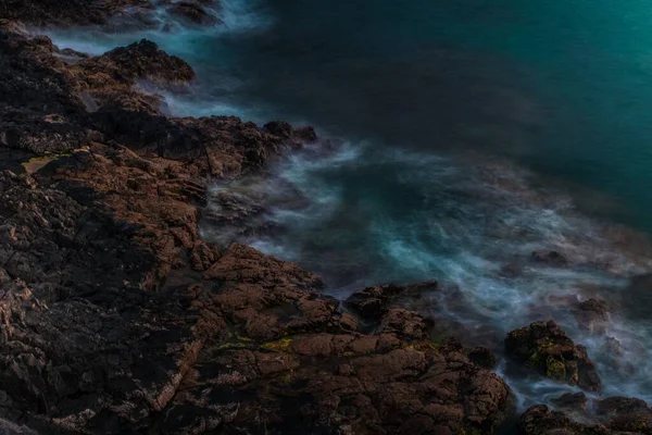 Paesaggio Costiero Roccioso Nelle Isole Canarie — Foto Stock