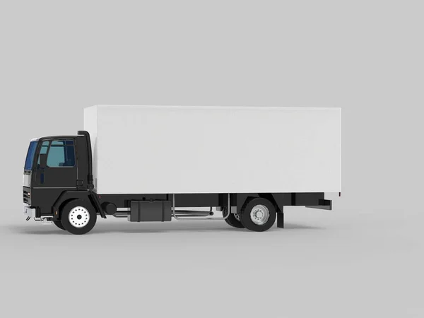 Транспорт Фургона Вантажівка Ізольована Візуалізація Ілюстрація Білому Тлі — стокове фото