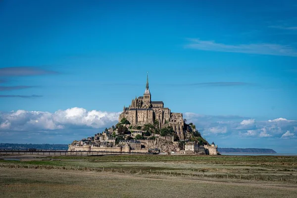 Péninsule Mont Saint Michel Par Une Journée Ensoleillée — Photo
