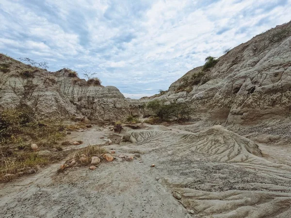 Malowniczy Widok Tatacoa Pustyni Znalezionej Kolumbii Jasny Dzień — Zdjęcie stockowe
