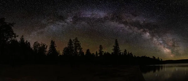Panoramatický Pohled Mléčnou Dráhu Oblouku Algonquin Ontario Kanada — Stock fotografie