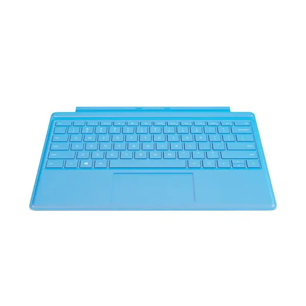 Трехмерная Иллюстрация Синей Клавиатуры Ноутбука Белом Фоне — стоковое фото
