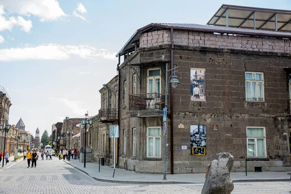Tarihi Şehrin Güzel Sokakları Gyumri Ermenistan — Stok fotoğraf